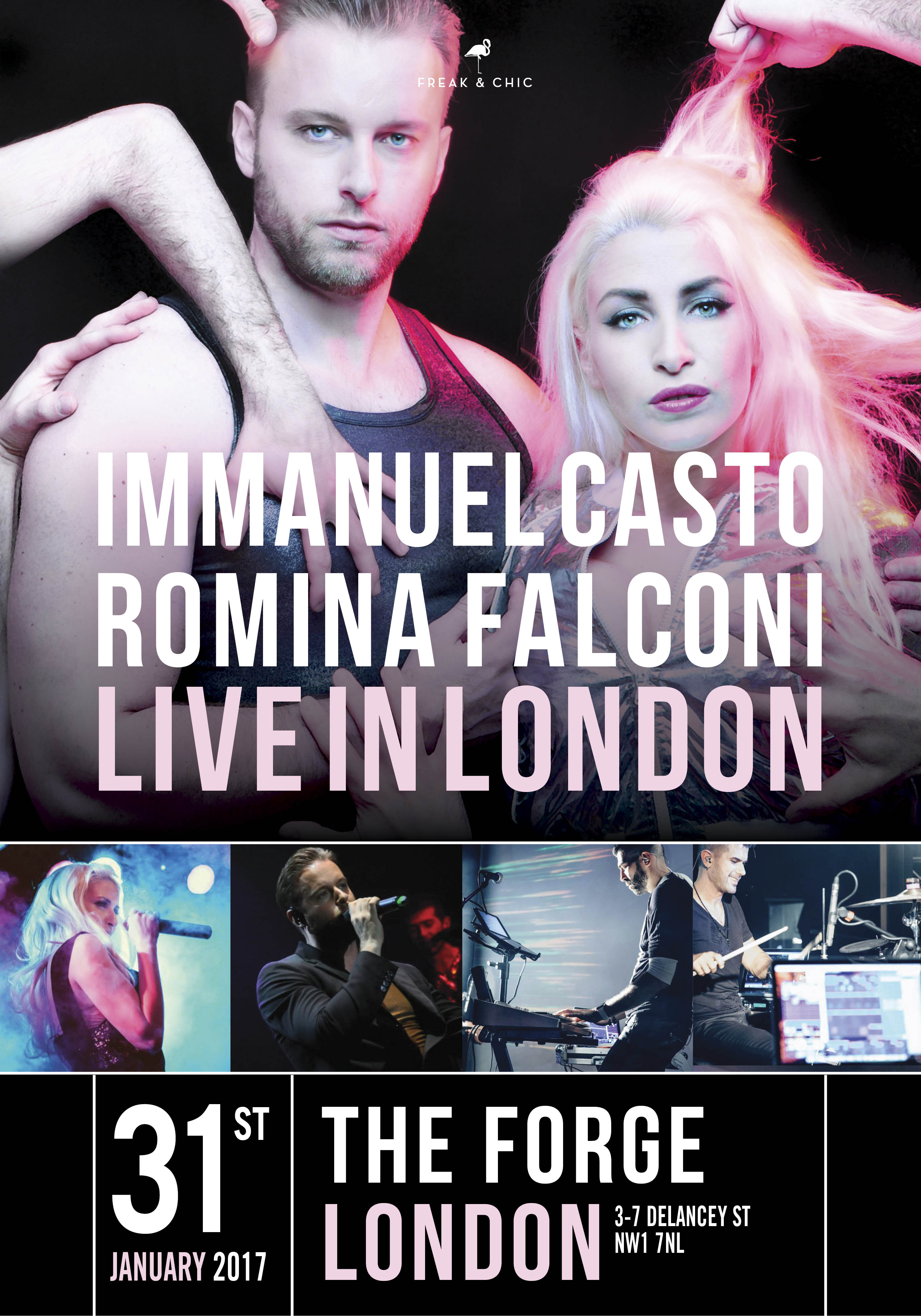 IMMANUEL CASTO e ROMINA FALCONI sbarcano a LONDRA!