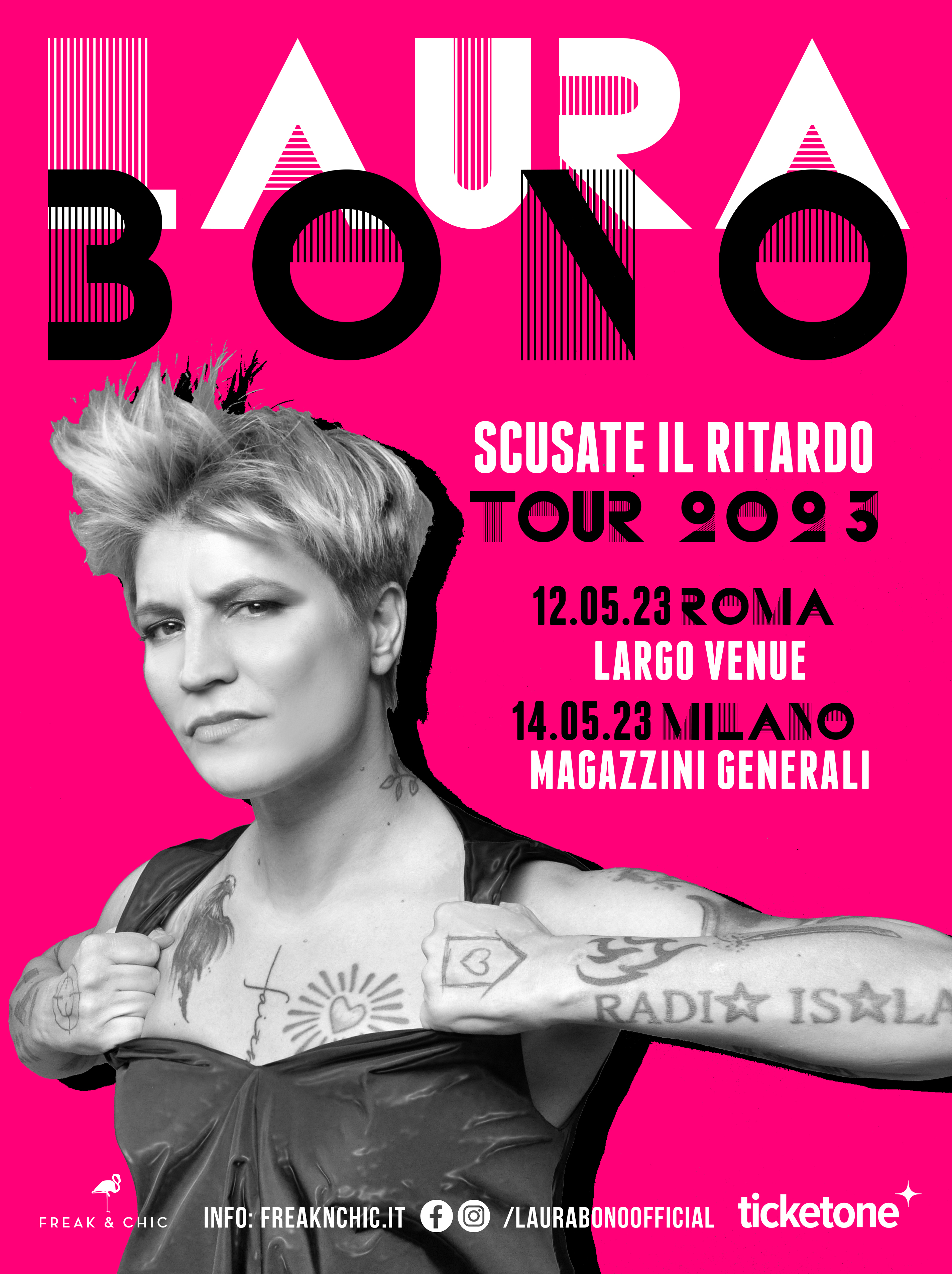 Il ritorno di LAURA BONO in veste solista con SCUSATE IL RITARDO Tour 2023