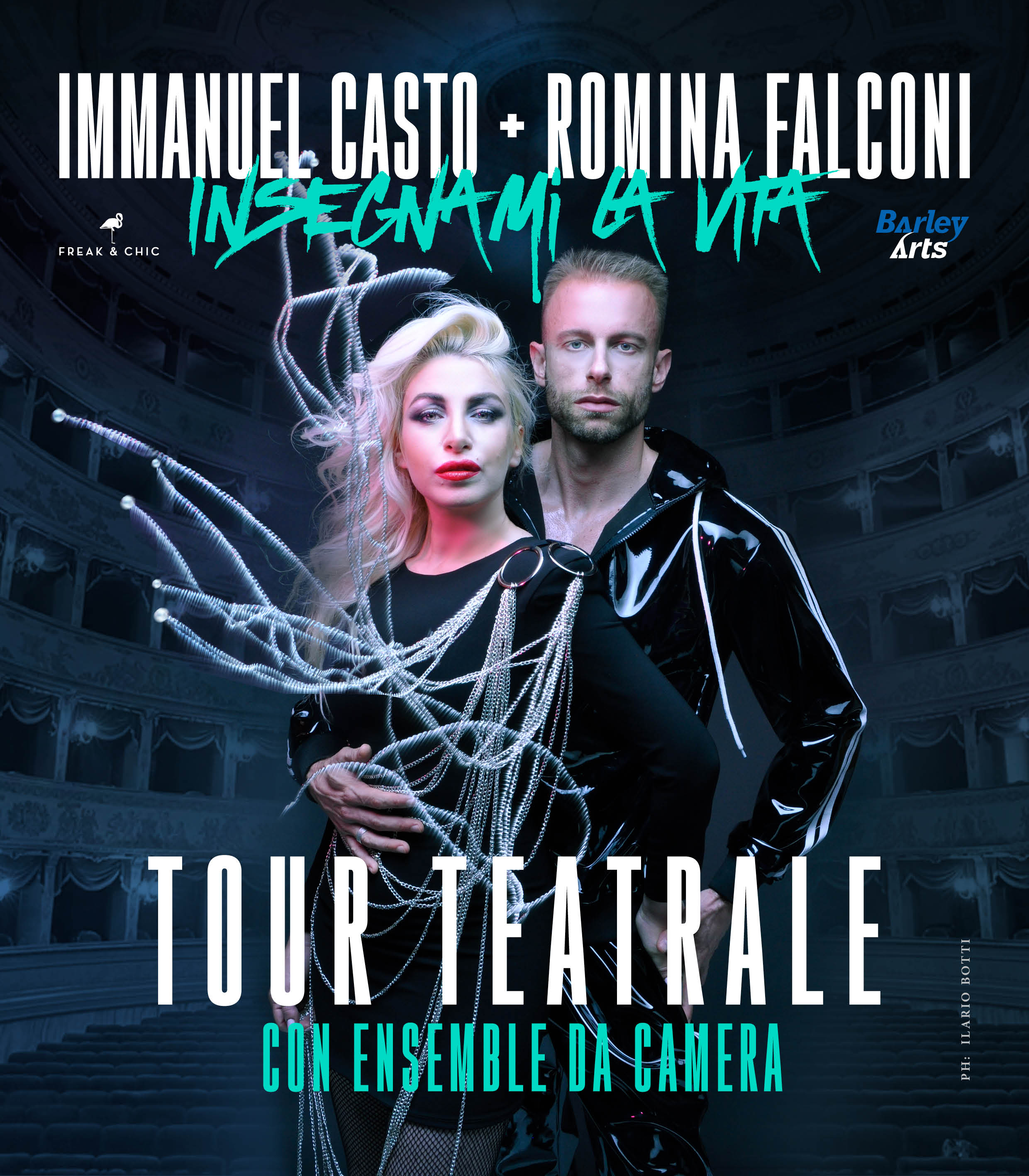 Tour teatrale con ensemble da camera per IMMANUEL CASTO e ROMINA FALCONI